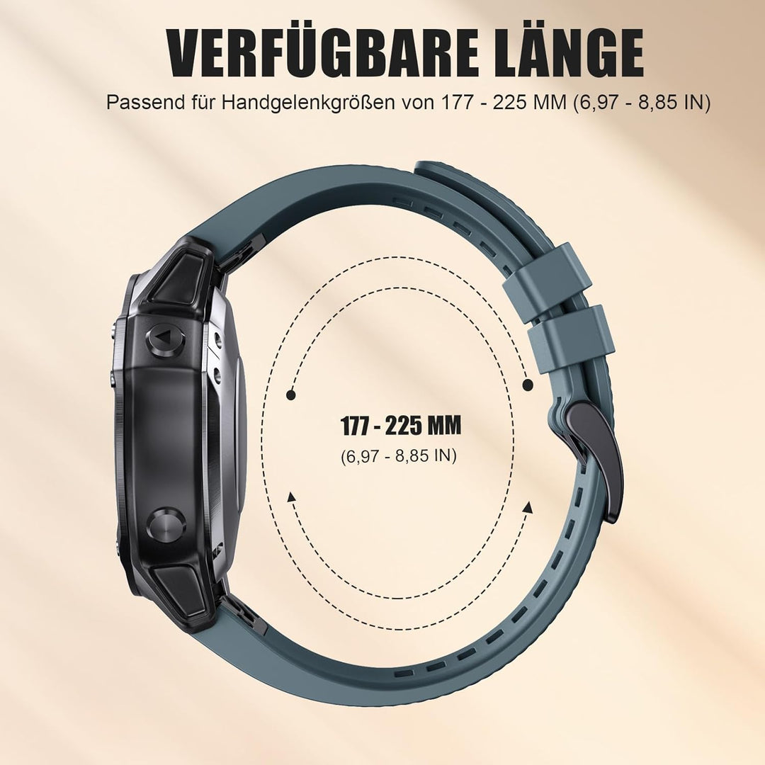 Quickfit 22mm für Garmin Fenix 5/5 Plus/6/6 Pro/7/7Pro, Quickfit Armband 22mm für Garmin Epix 2, Ins