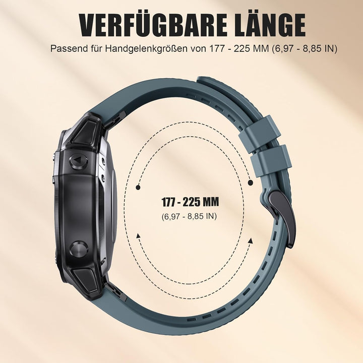 Quickfit 22mm für Garmin Fenix 5/5 Plus/6/6 Pro/7/7Pro, Quickfit Armband 22mm für Garmin Epix 2, Ins