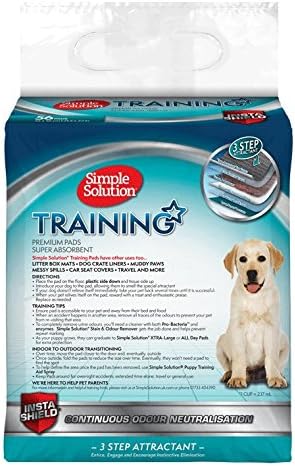 Simple Solution Absorbierende Premium Hunde- und Welpentrainingspads - Packung mit 56 Stück, 56
