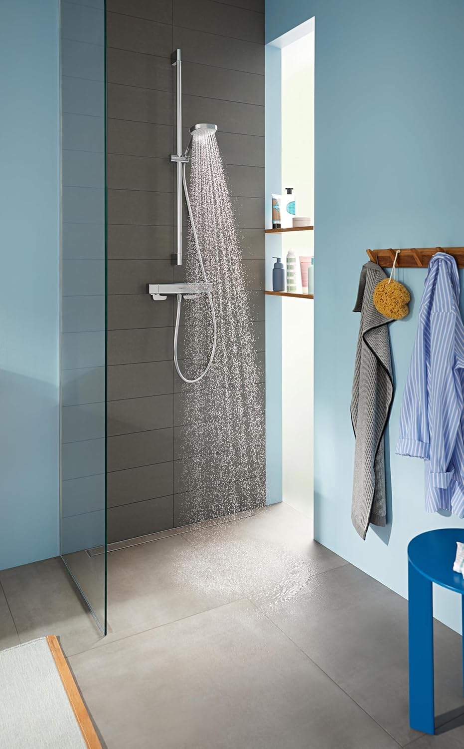 hansgrohe Croma Select S wassersparendes Duschset 0,90m, 3 Strahlarten Weiss/Chrom Weiss/Chrom 0,90m