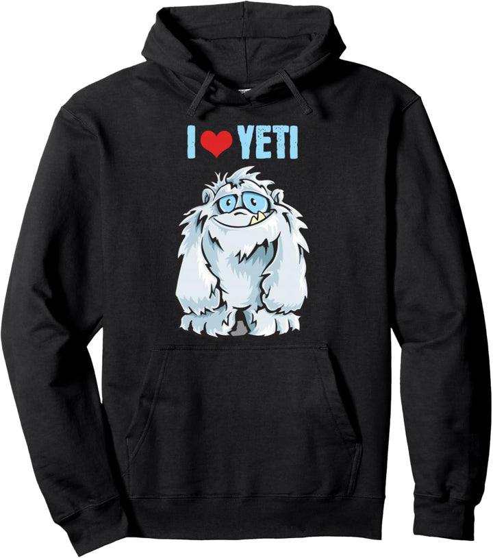 I Heart Yeti – I Love Yeti für Damen, Herren, Mädchen, Jungen Pullover Hoodie