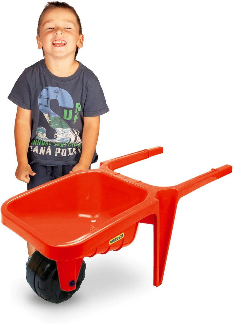 Wader 74802 - Gigant rote Schubkarre, bis 100 kg belastbar, ca. 77 x 34 x 32 cm gross, ab 12 Monaten