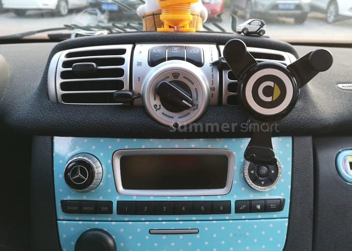 SHIFENG Für MB Smart 451 Fortwo Forfour 2009-2014 Auto-Luftauslass-Handyhalterung Zubehör 451 Lüftun