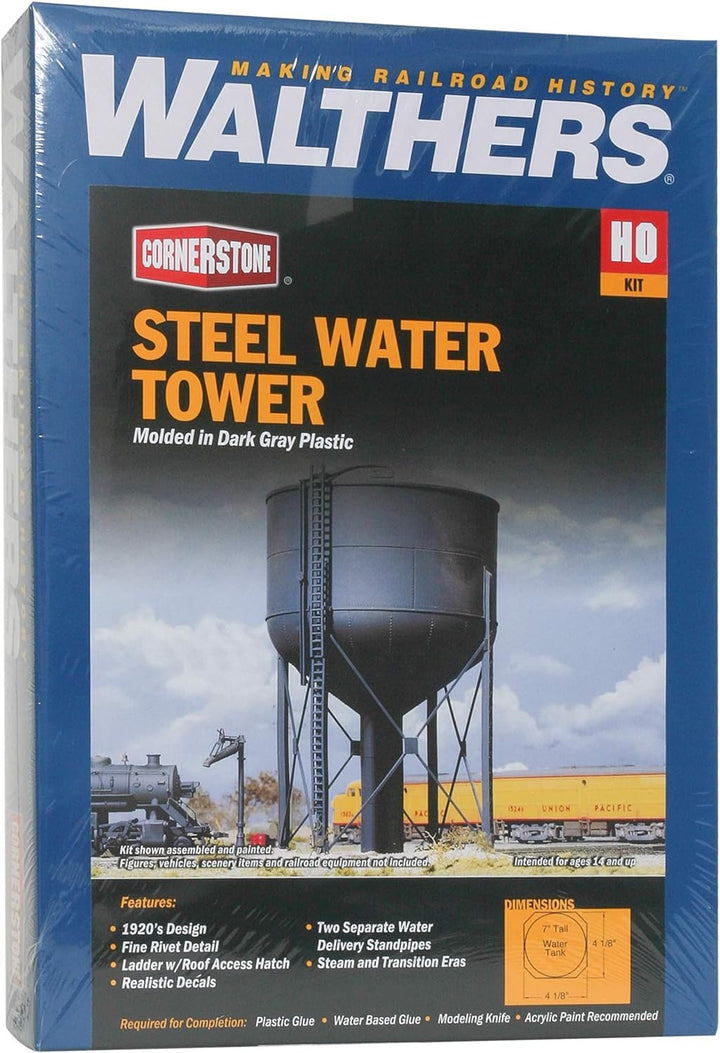Walthers Cornerstone 933-3043 - Wasser-Tank, Stahl-Optik, Gebäude