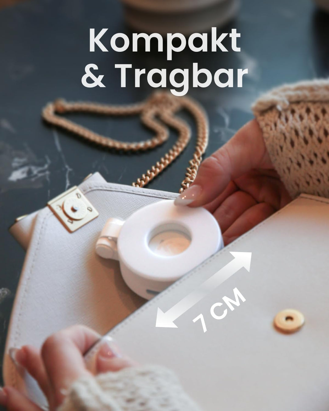 KraftGeek Magnetische Selfie Licht Kompatibel mit Magsafe, Tragbares LED Handy Licht für iPhone/Andr