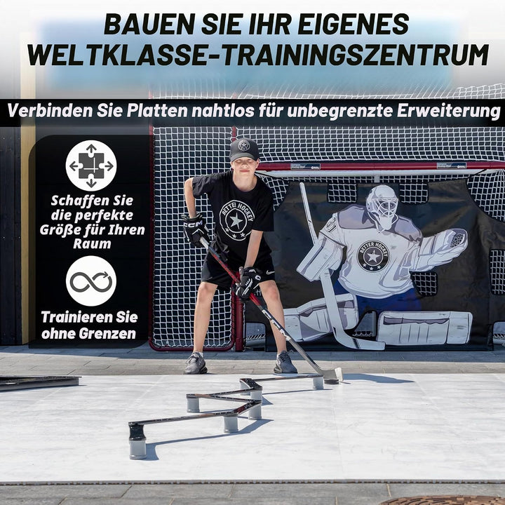 Better Hockey Extreme Dryland Flooring Tiles 10-Pack - Grösse 2 m² Hockey Fliesen
