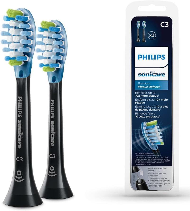 Philips Sonicare Original C3 Premium Plaque Defence Standard Schallzahnbürstenköpfe - 2er-Pack in Sc