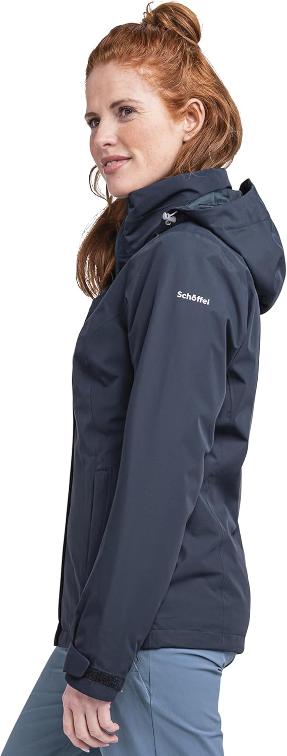 Schöffel Damen Jacket Gmund L, wind- und wasserdichte Regenjacke, atmungsaktive Outdoor Jacke, Wande