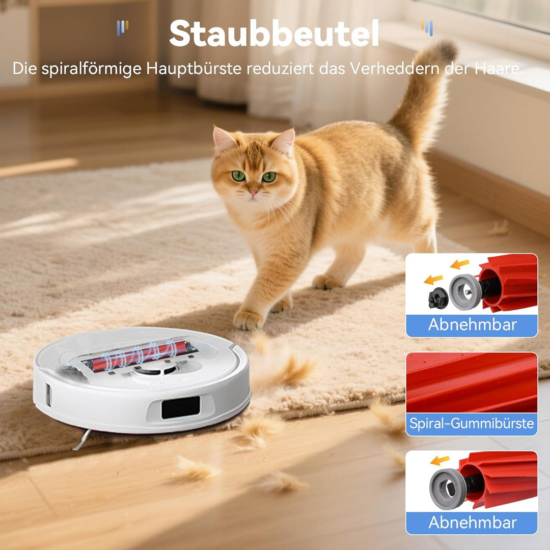 17 Stück Zubehör für Roborock QV 35A / QV 35S / Qrevo S Pro/QR 598 / QR 798 Saugroboter, 1 Hauptbürs