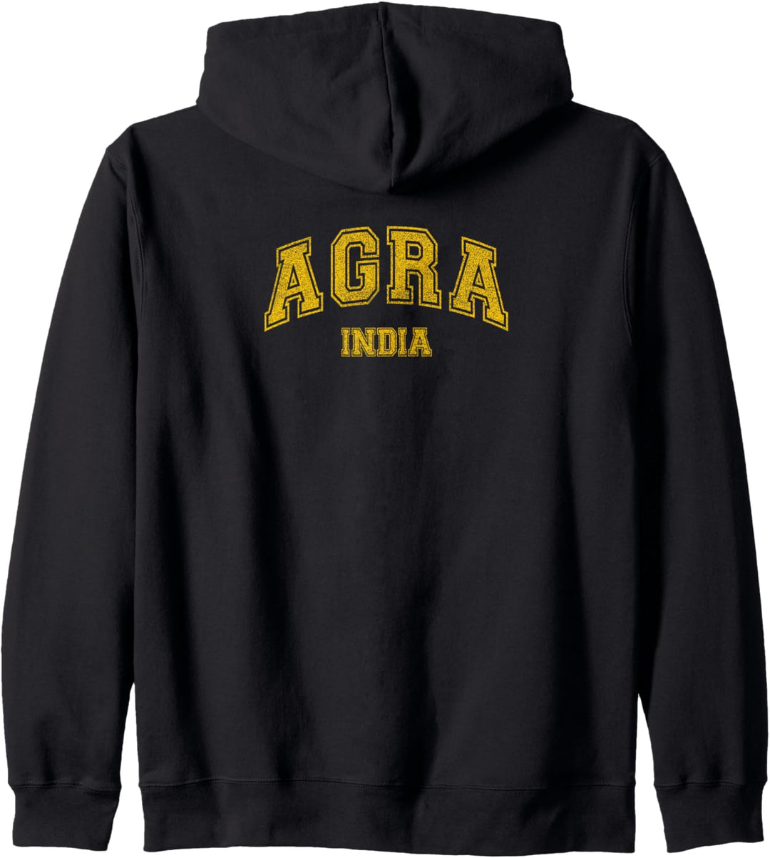 Agra India, Classic College font, vintage grunge Kapuzenjacke