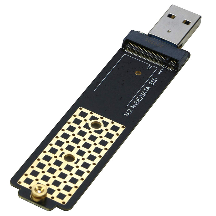 M.2 auf USB Adapter, RIITOP M2 NVMe SSD auf USB 3.1 Kartenleser Kompatibel mit NVMe (PCI-e) & B+M Ke