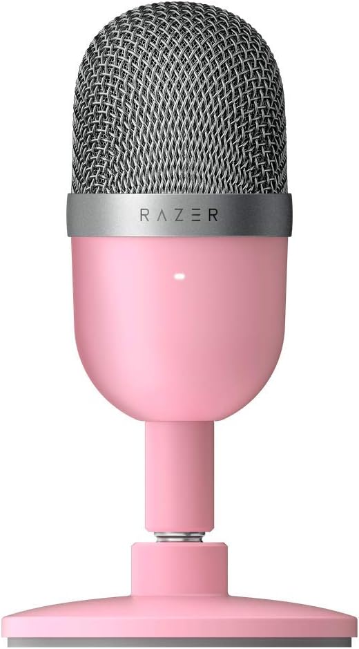 Razer Seiren Mini (Quartz) - USB Kondensator-Mikrofon für Streaming (Kompakt mit Supernieren-Richtch