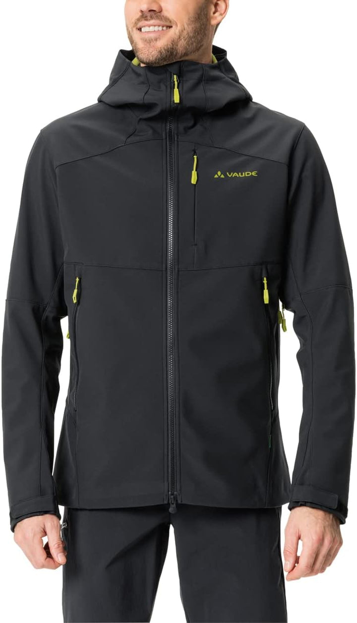VAUDE Herren Men's Roccia Softshell Jacket Ii Jacke M black/avocado, M black/avocado