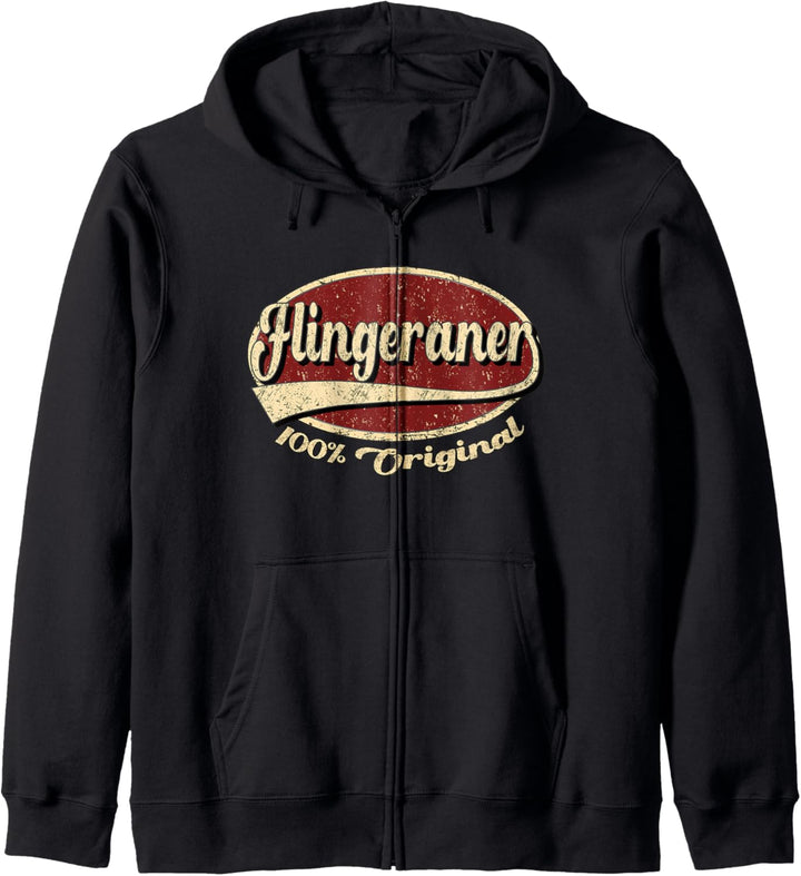 100 Prozent Original Flingeraner Retro Design Kapuzenjacke