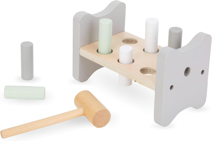 Mamabrum Montessori Spielzeug ab 1 Jahr aus Holz – 6-in-1 Motorikspielzeug für Kleinkinder – Pädagog