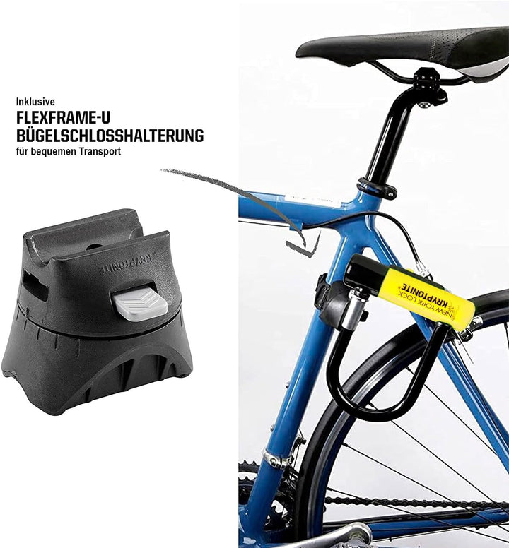 Kryptonite New York Standard Fahrrad Bügelschloss New York Lock Standard (10x20cm) Single, New York