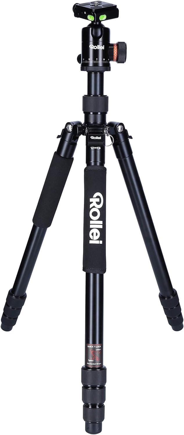 Rollei C6i - Kamerastativ mit Stativkopf und Tasche - Aluminium & Smartphone-Halterung II, professio
