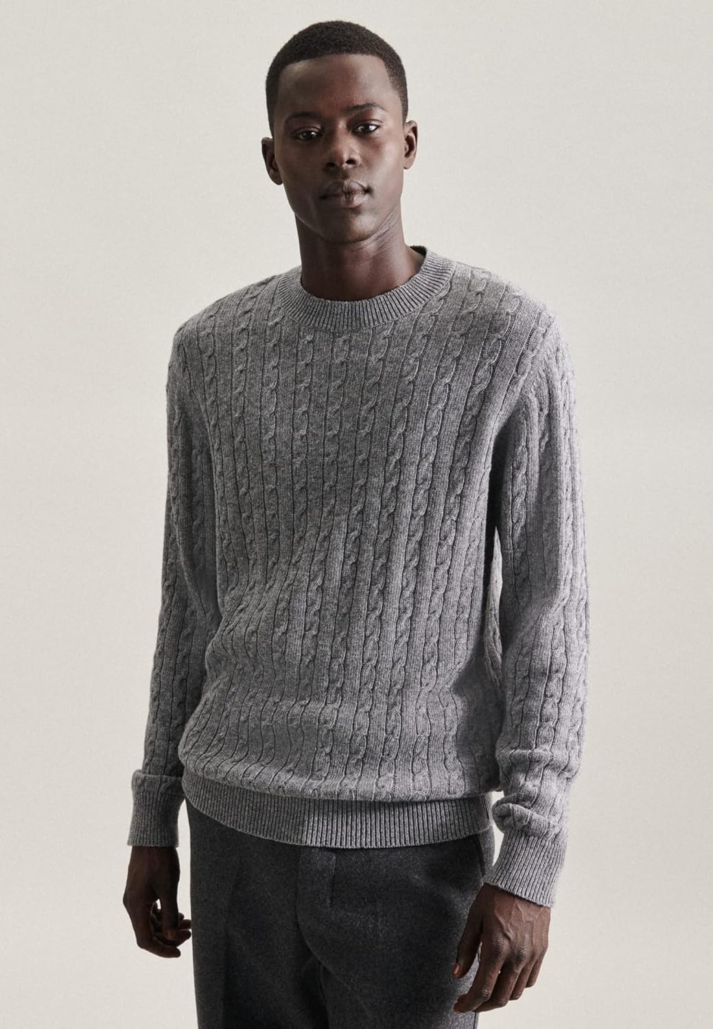 Seidensticker Herren Pullover, L Grau