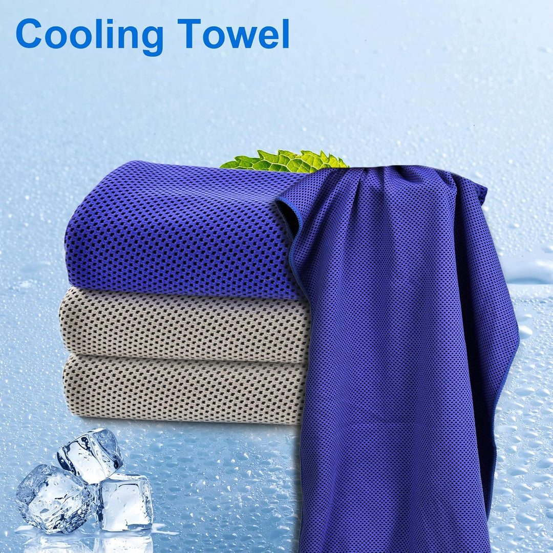 Sukeen Kühlendes Handtuch, Kühlhandtuch 100 x 30 cm, Ice Cooling Towel für Hals und Gesicht, Kühlend