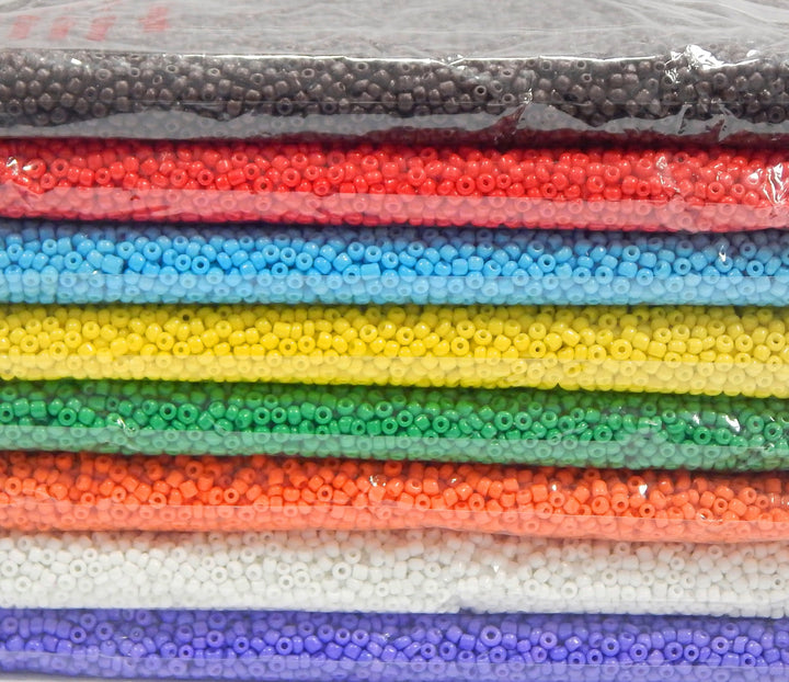 3,6 kilo Grosshandel Rocailles Perlen, 3mm, Opak Set 8 Farben Roccailles Glasperlen 120000stk 8/0 Ru
