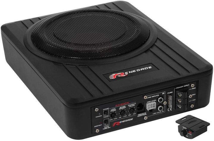Renegade RS800A Auto-Subwoofer aktiv 200W Schwarz Single, Single