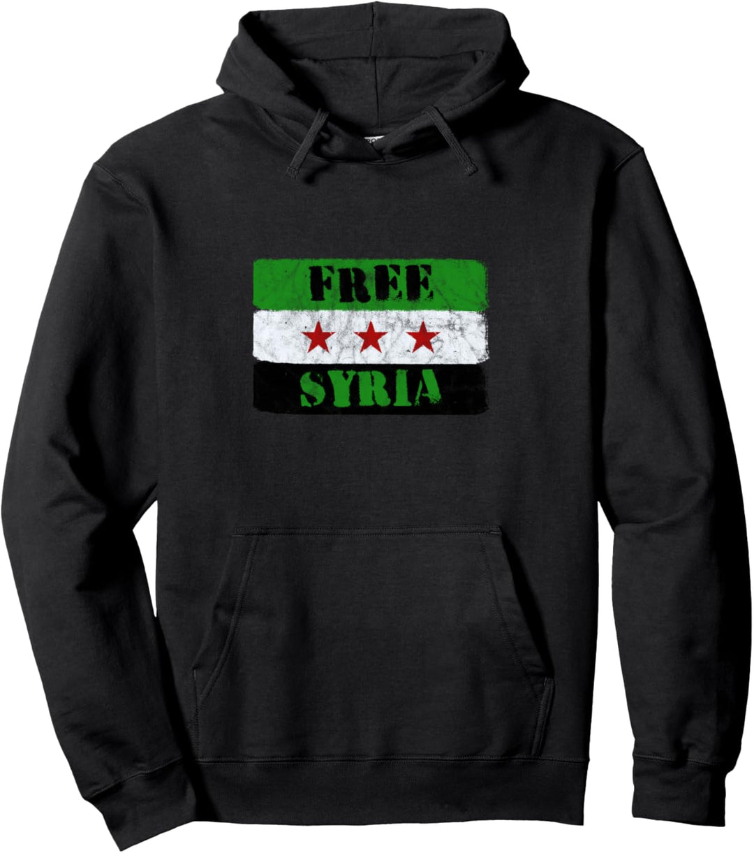 Free Syria - Syrien Flagge Pullover Hoodie
