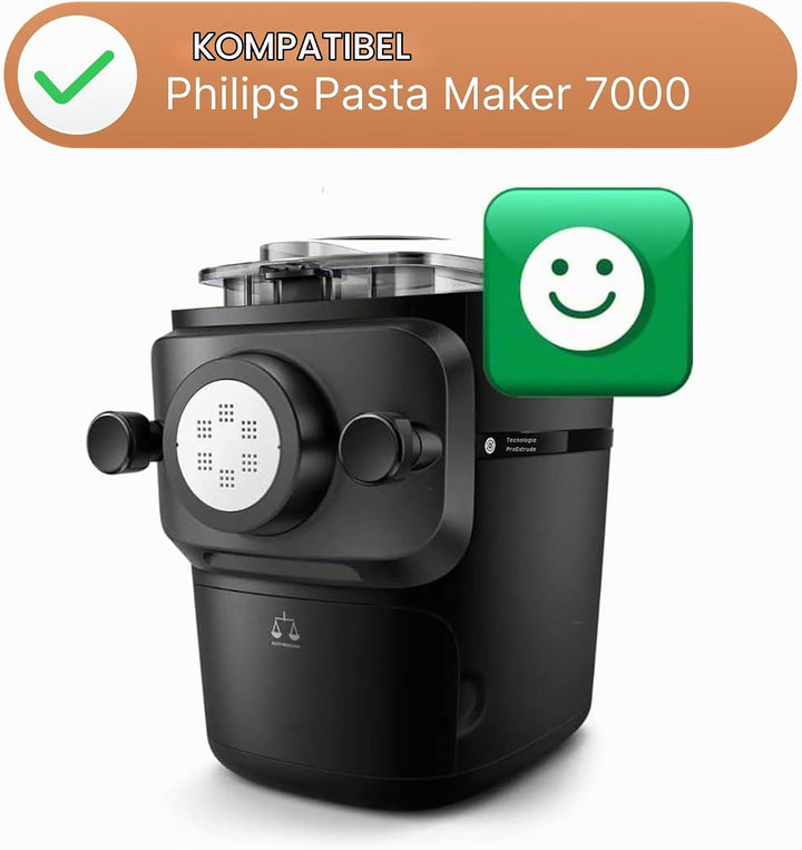 Pastidea - Matrize aus POM Conchiglia Rigata kompatibel mit Philips Pastamaker Avance und Serie 7000
