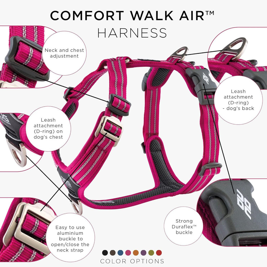 DOG Copenhagen Hundegeschirr V2 Walk Harness (Air) Wild Rose Grösse XL XL Wild Rose | Pink (Version