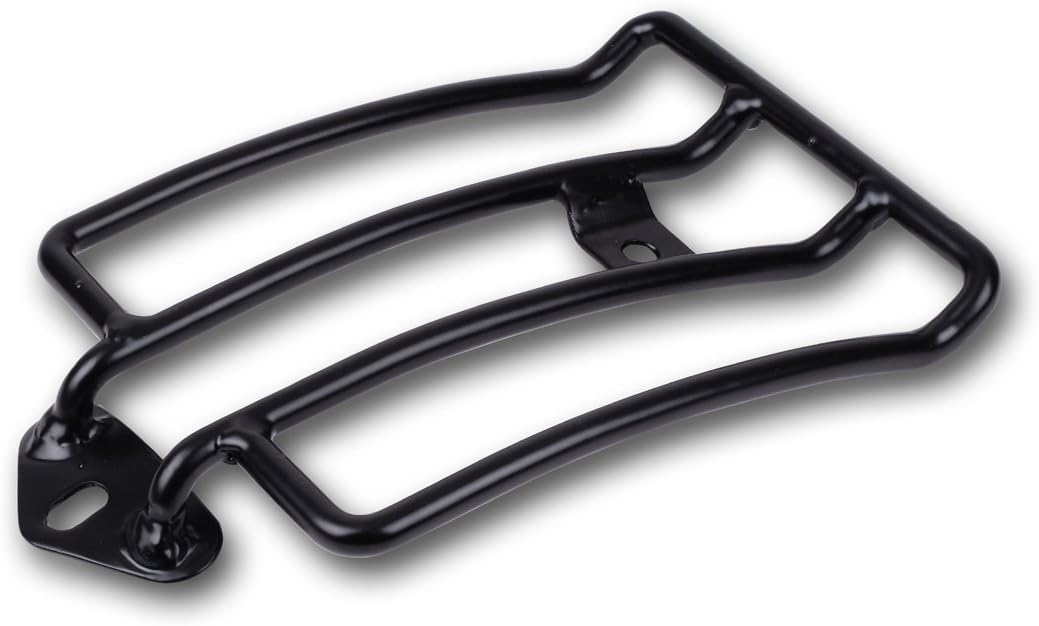 Gepäckträger schwarz kompatibel mit Harley-Davidson HD Sportster XL (2004-2021) mit Solo Sitz