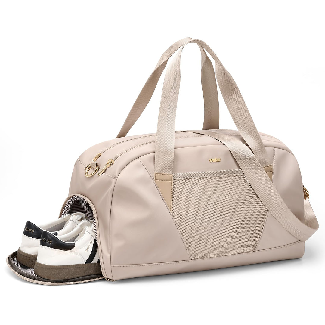 VNINE Reisetasche Sporttasche Damen，Leichte Handgepäck Tasche Weekender Bag Schwimmtasche Wasserdich
