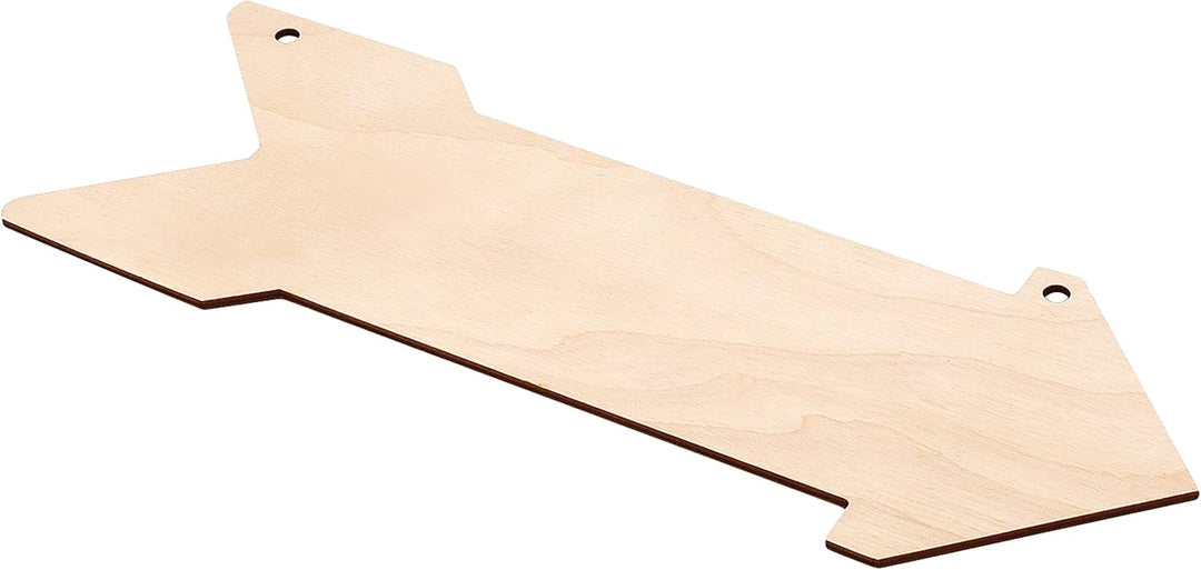 Creative Deco 5 x Holzzeiger Wegweiser Pfeil Anhängers | 30 x 11 cm | Blanko Holzschild zum Aufhänge