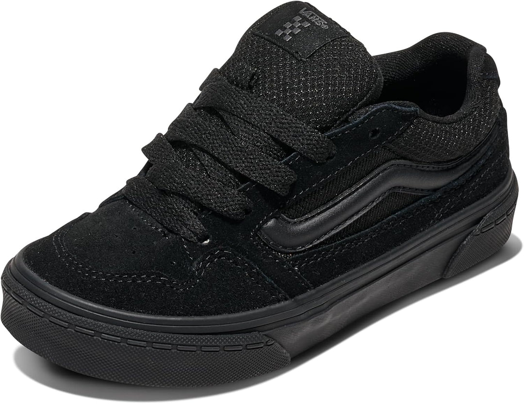Vans Unisex Kinder Caldrone Sneaker 27 EU Suede Mesh Black Black, 27 EU Suede Mesh Black Black