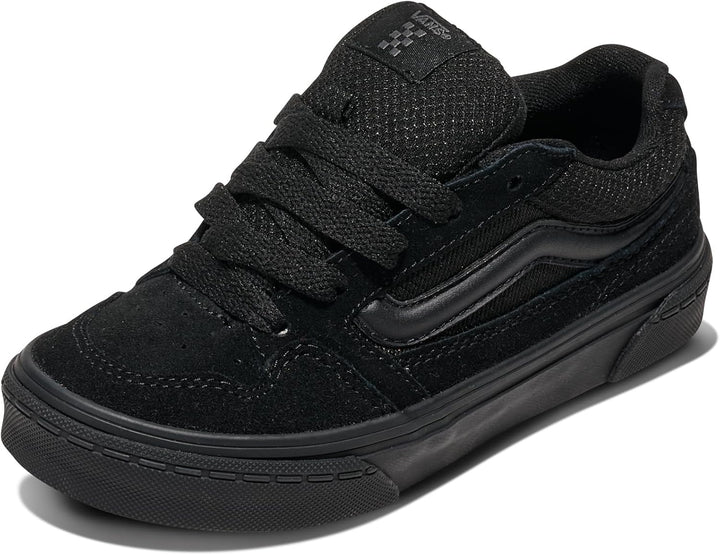 Vans Unisex Kinder Caldrone Sneaker 27 EU Suede Mesh Black Black, 27 EU Suede Mesh Black Black