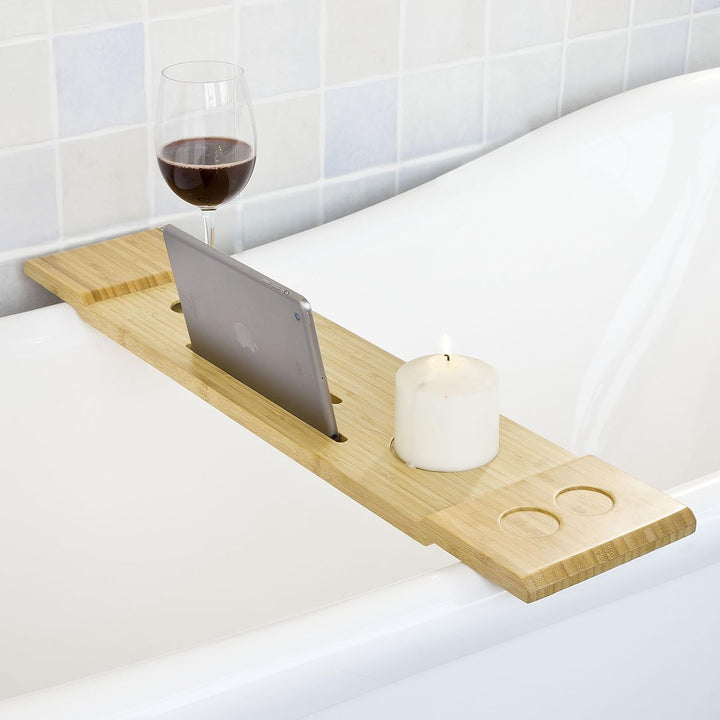 SoBuy FRG104-N 70cm Lang- Sahöne Badewannenablage Badewannenauflage Badewannenbrett Halterung Halter