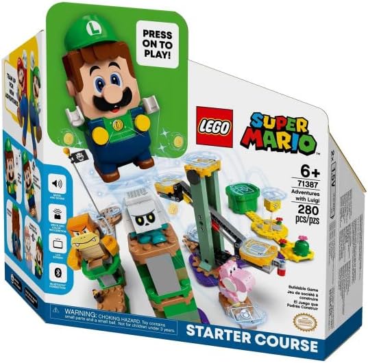 LEGO 71387 Super Mario Abenteuer mit Luigi – Starterset, Spielzeug mit Einer interaktiven Figur, mod