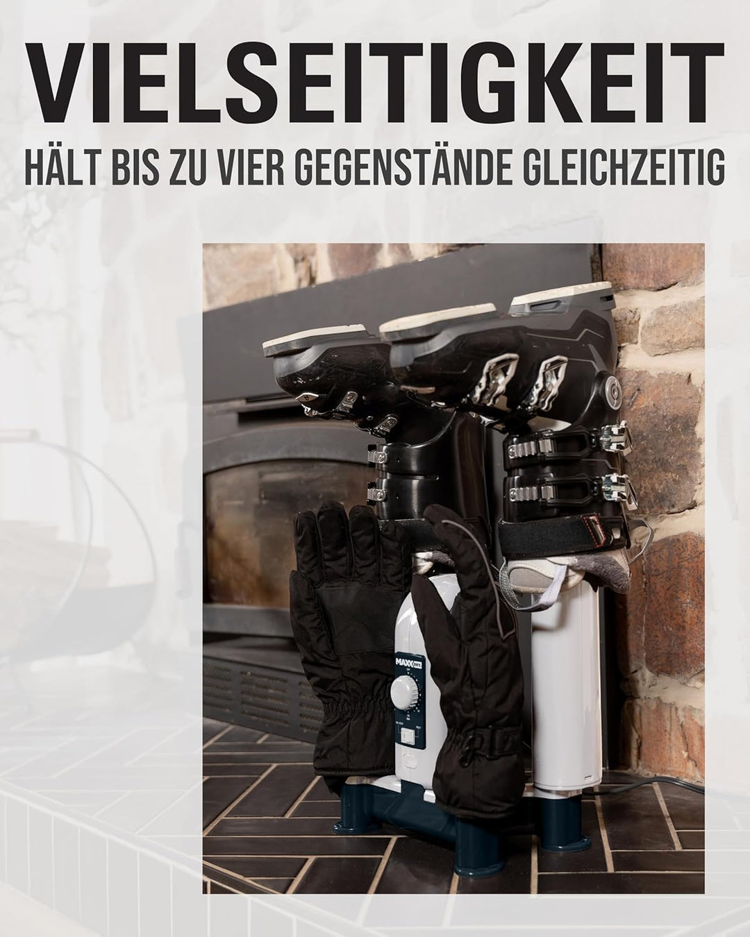MaxxDry 90049 Schuhtrockner & Schuhwärmer, Grey, One Size