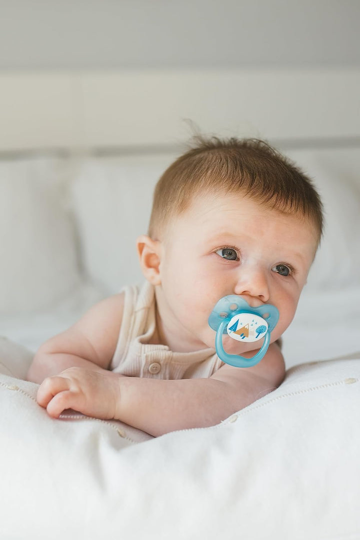 Dr. Brown's Natural Flow Options+ Anti-Colic Babyflasche, Geschenkset, Blau, blau