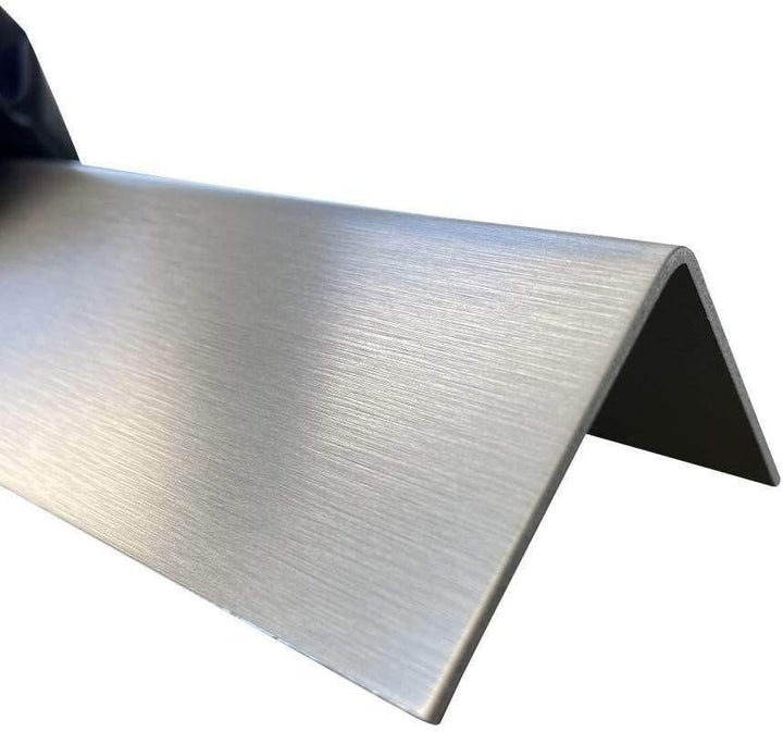 Edelstahl Winkel 2000mm 90 Grad Winkelprofil 40x40 mm Schenkelinnenmass aus Edelstahl k240 geschliff
