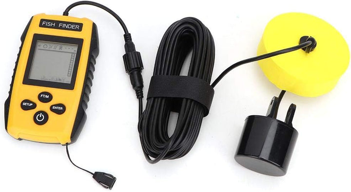 Oumefar Handheld Fish Finder LCD Tragbarer Fischfinder Angeln zubehör Angelkajak Fishfinder Contour