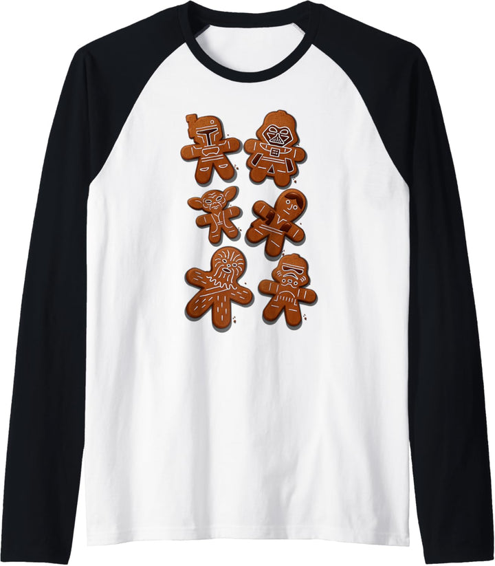 Star Wars Characters As Gingerbread Cookies Raglan