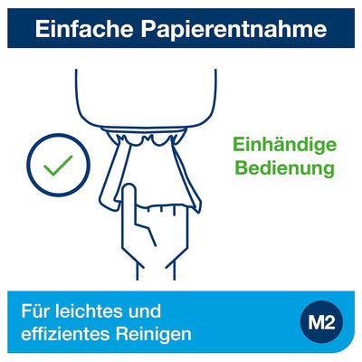 Tork 659000 Innenabrollungsspender für M2 Papierwischtücher im Performance Design / Wischtuchspender