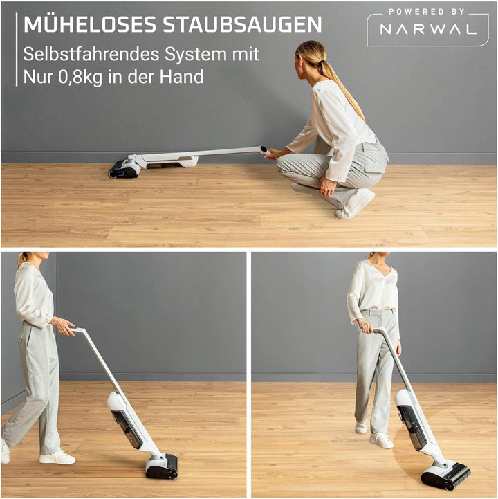 Rowenta X-Clean 10, kabelloser Akku-Nass-Trockensauger, Saugwischer selbstreinigend und -trocknend,