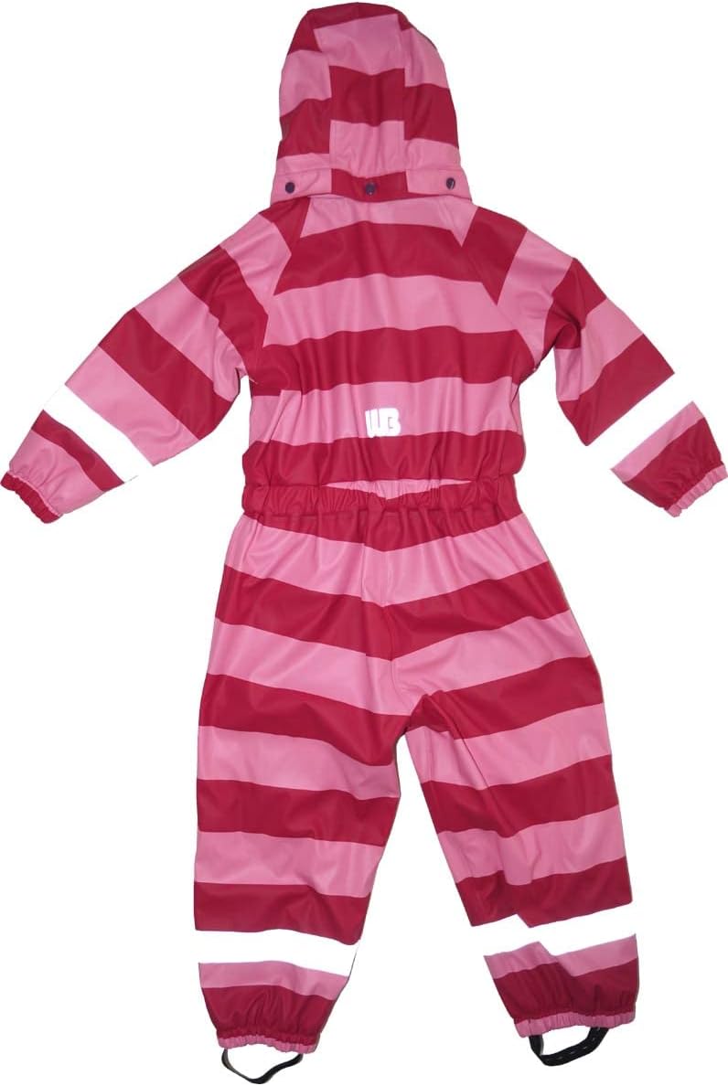 Maylynn - Schneeanzug Regenoverall Rosa, warm gefüttert mit dickem Fleece Futter 98, 98