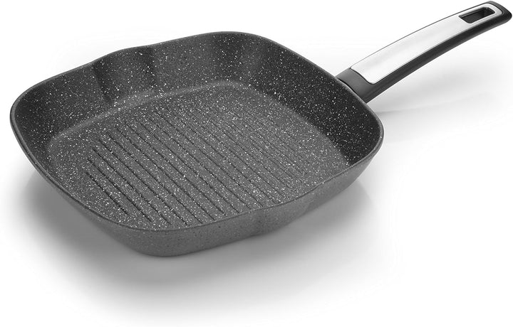 Tescoma I-Premium Stone Bratpfanne, Edelstahl, rostfrei, schwarz, 26 x 26 cm