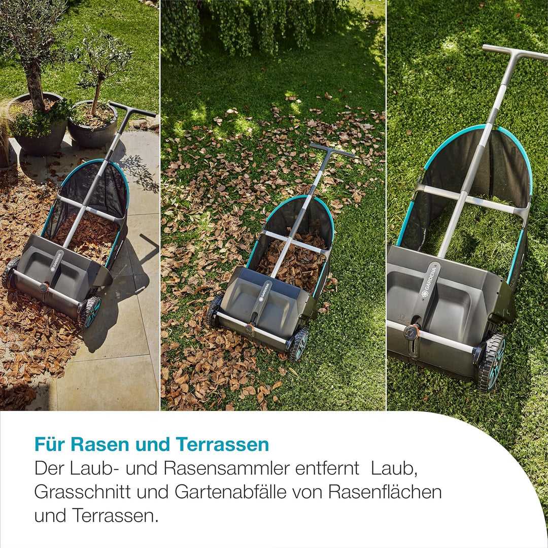 Gardena Laub- und Rasensammler für Rasen und Terrassen Garden Helpers: Geeignet für Rasen und Terras