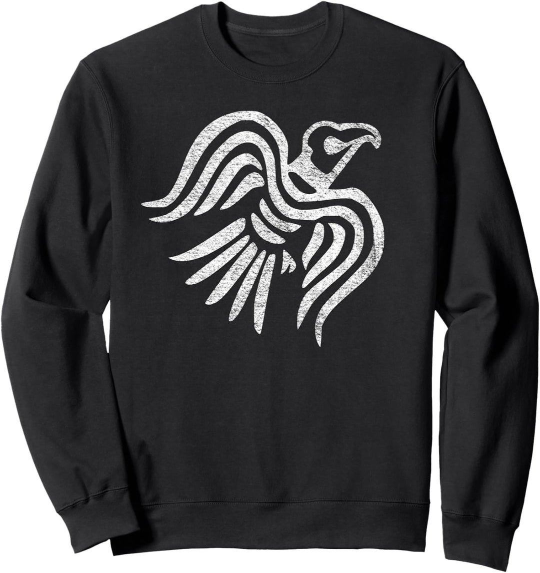 Nordische Rabenbanner Wikingerflagge Skandinavisch Dänemark Schweden Sweatshirt