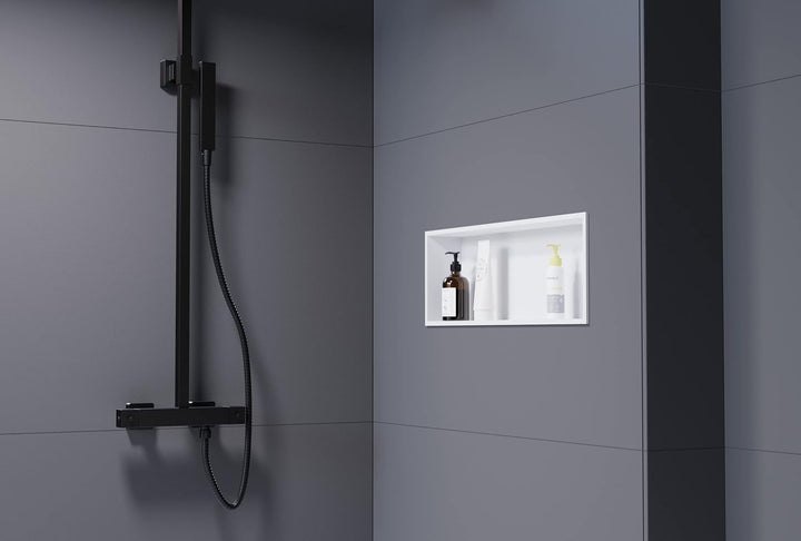 Bernstein Wandnische aus Edelstahl NT206010X - 20 x 60 x 10 cm (B x H x T) Einbauregal, Flexibler Ei