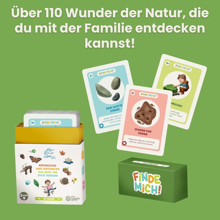 Finde Mich! Im Freien – Suchspiel & Entdeckerkarten für Kinder ab 2–8 Jahren – Natur-Kartenspiel & M