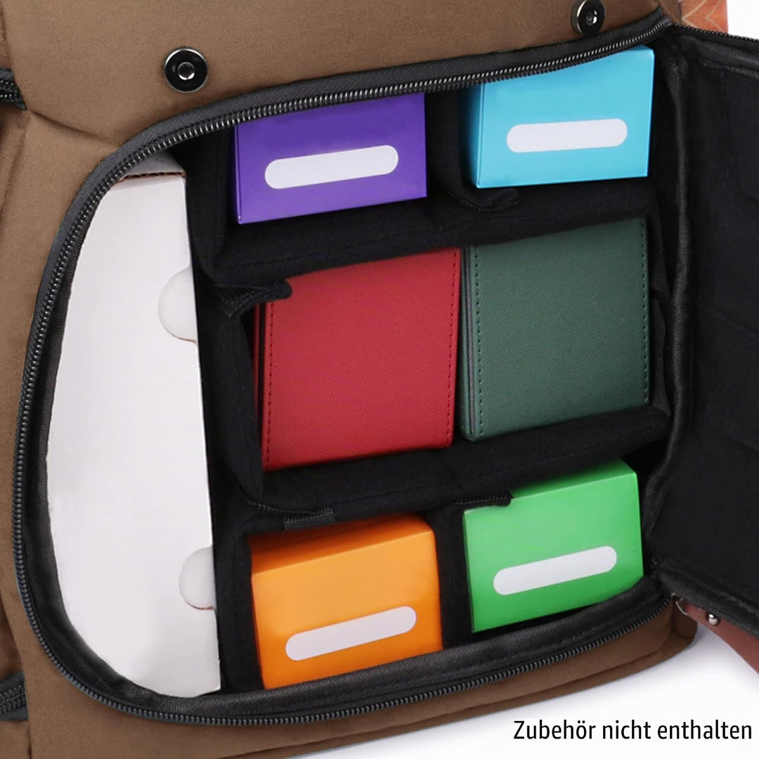 Enhance Sammelkarten-Aufbewahrungsbox Rucksack in voller Grösse für Spielkarten – Platz für Kartenor