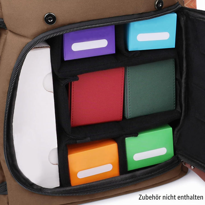 Enhance Sammelkarten-Aufbewahrungsbox Rucksack in voller Grösse für Spielkarten – Platz für Kartenor